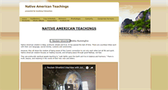 Desktop Screenshot of nativeamericanteachings.com