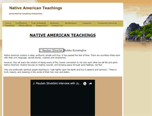 Tablet Screenshot of nativeamericanteachings.com